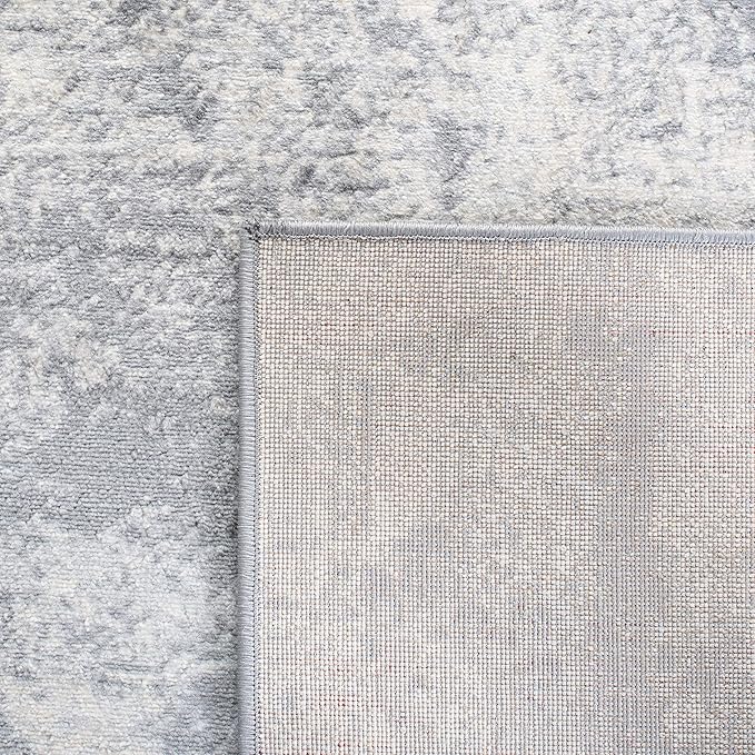 SAFAVIEH Brentwood Collection X-Large Area Rug - 11' x 15', Grey & Ivory, Modern Abstract Design, Non-Shedding & Easy Care, Ideal for High Traffic Areas in Living Room, Bedroom (BNT822H)