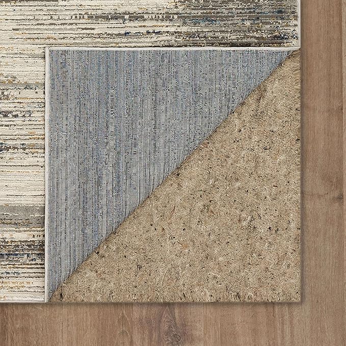 Mohawk Home Nexus Modern Contemporary Abstract Light Gray 5' 3" x 8' Area Rug Perfect for Living Room, Dining Room, Office