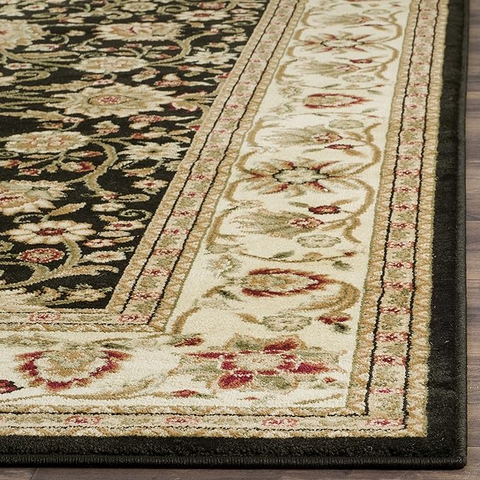 SAFAVIEH Lyndhurst Collection Runner Rug - 2'3" x 20', Black & Ivory, Traditional Oriental Design, Non-Shedding & Easy Care, Ideal for High Traffic Areas in Living Room, Bedroom (LNH212A)
