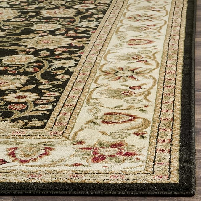 SAFAVIEH Lyndhurst Collection Accent Rug - 2'3" x 4', Black & Ivory, Traditional Oriental Design, Non-Shedding & Easy Care, Ideal for High Traffic Areas in Entryway, Living Room, Bedroom (LNH212A)