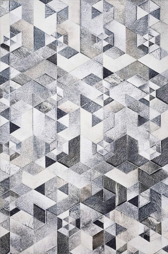 Loloi Maddox Collection MAD-03 Grey/Ivory 5'-0" x 7'-6" Area Rug