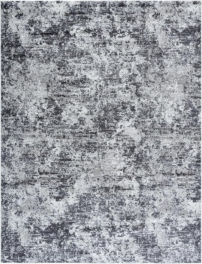 SAFAVIEH Area Rug 11x15 - Amelia Collection - Large - Charcoal & Ivory, Modern Abstract Design, Non-Shedding & Easy to Clean, Ideal for Living Room, Bedroom, Dining Space (ALA705H)