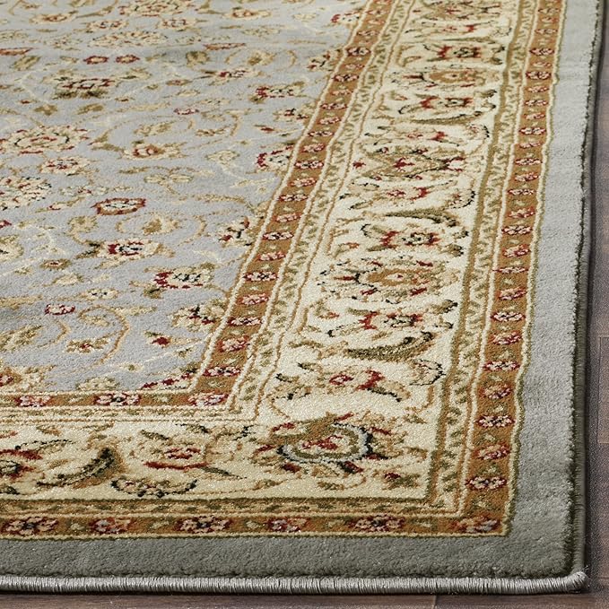 SAFAVIEH Lyndhurst Collection Runner Rug - 2'3" x 9', Light Blue & Ivory, Traditional Oriental Design, Non-Shedding & Easy Care, Ideal for High Traffic Areas in Living Room, Bedroom (LNH312B)