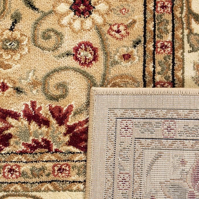 SAFAVIEH Lyndhurst Collection Runner Rug - 2'3" x 12', Beige & Ivory, Traditional Oriental Design, Non-Shedding & Easy Care, Ideal for High Traffic Areas in Living Room, Bedroom (LNH212D)