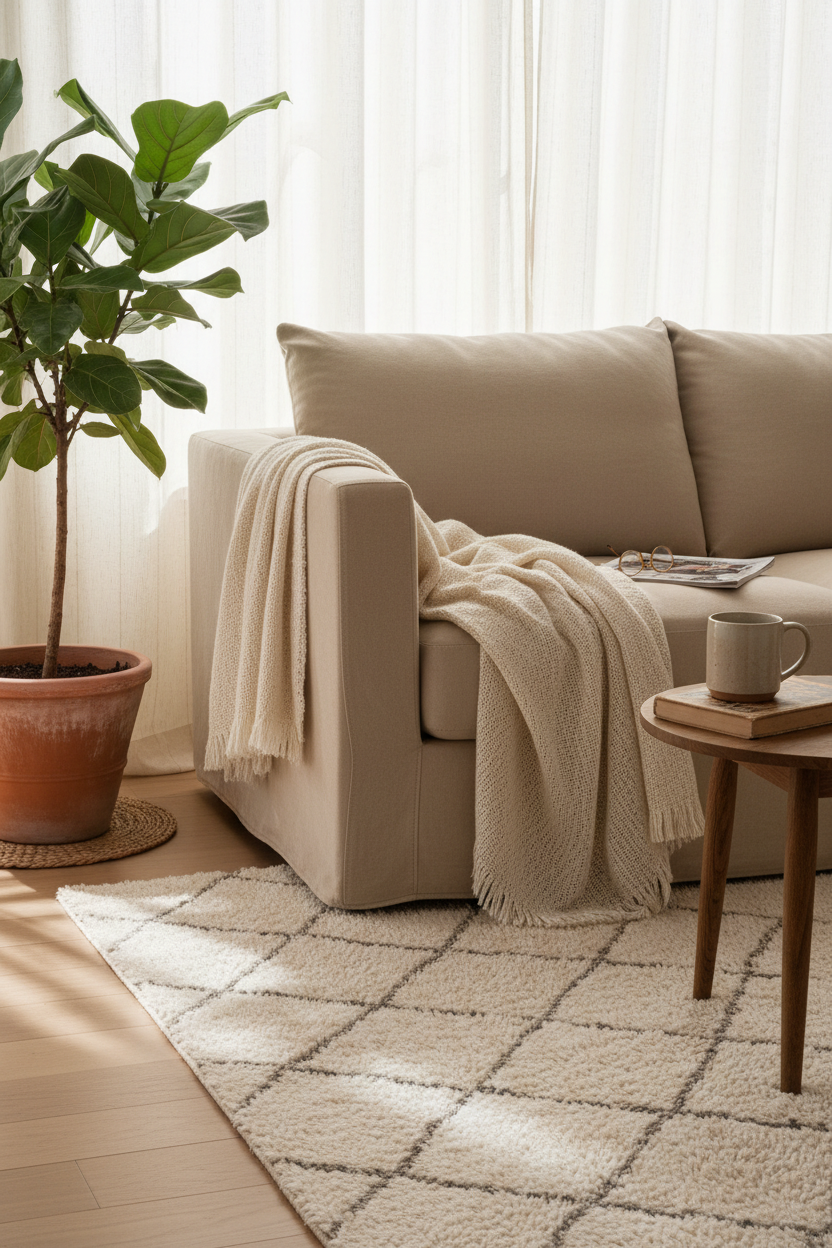 Calm and comfortable home designed for everyday wellness and living